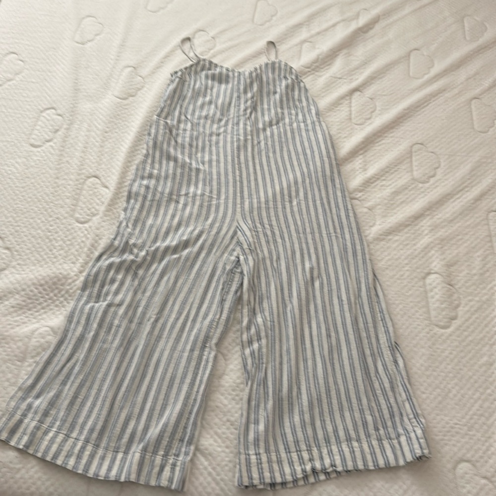 Striped Linen Romper